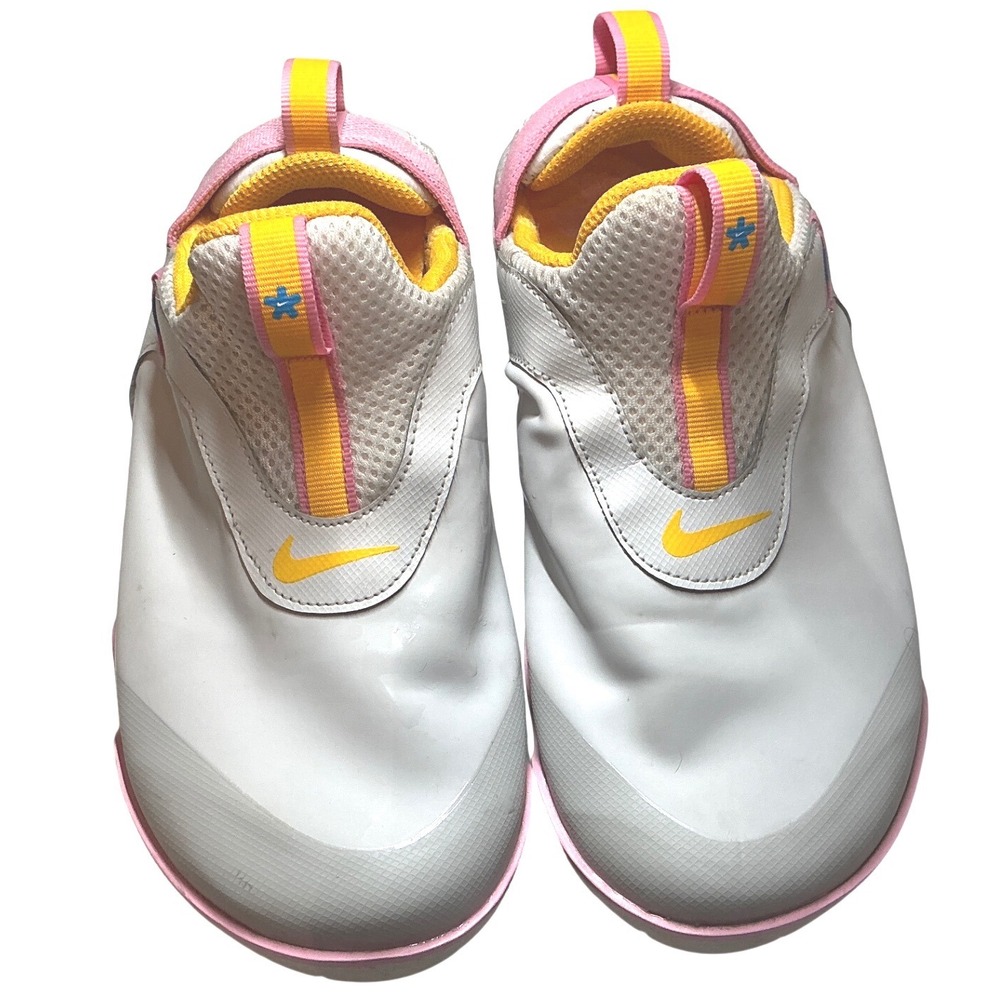 Nike Air Zoom Pulse‎ White Pink Yellow Medical Nursing Shoes CT1629-002 Mens 5.5